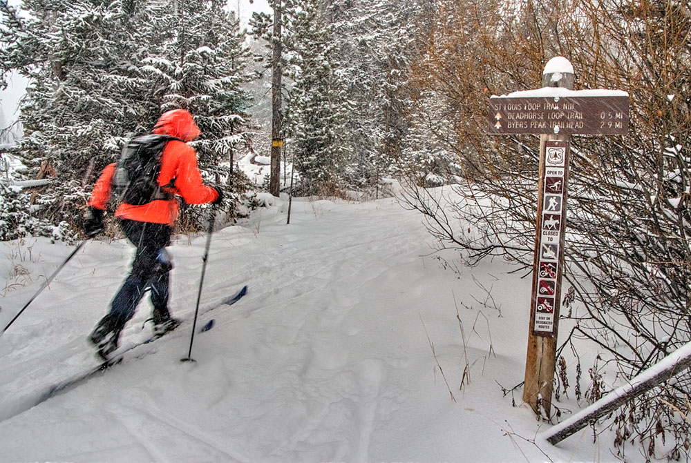 cross country skiing in Winter Park, CO