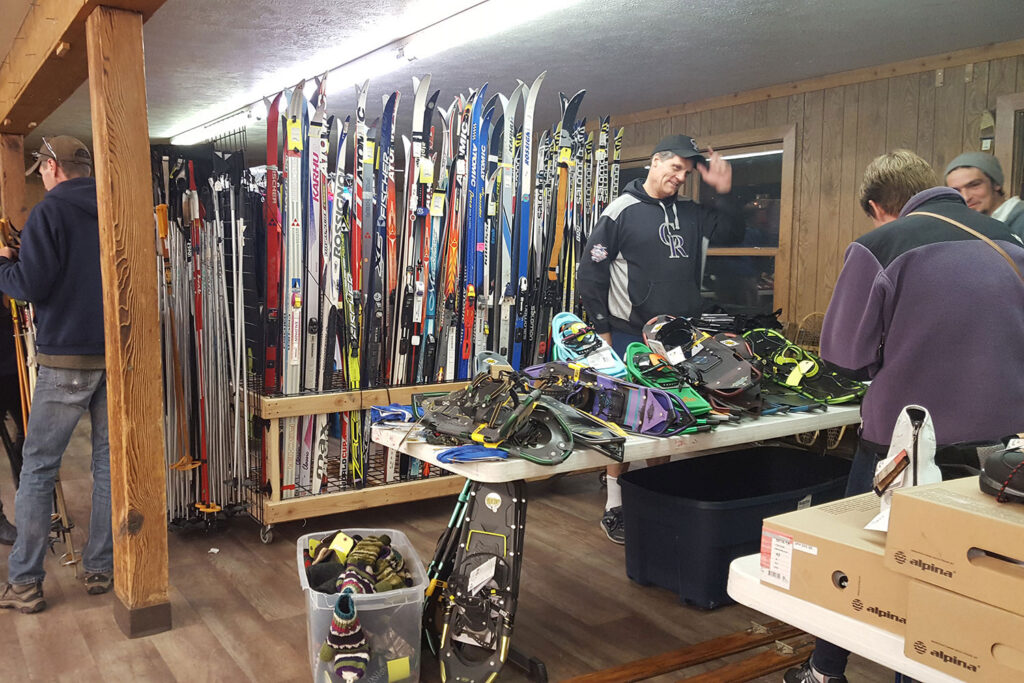 ski swap at Snow Mountain Ranch Nordic Center