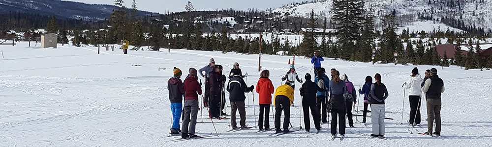 free Nordic ski lessons at Snow Mountain Ranch
