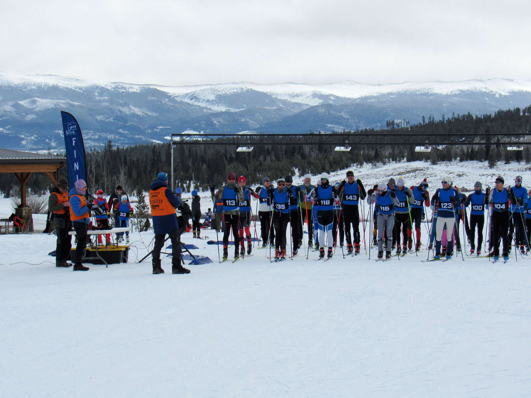 cross country ski with mountain views in Winter Park, CO