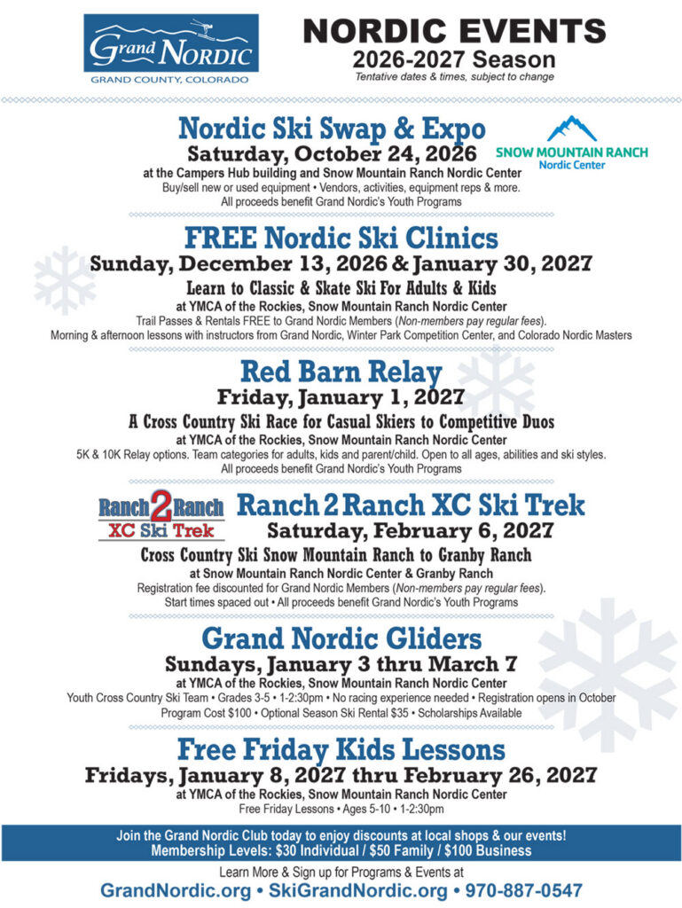 Grand Nordic events calendar for 2026-2027